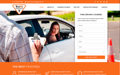 Drive On - Drive School PSD sablon