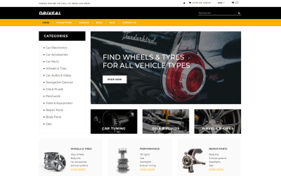 Driveal - Тема магазину автозапчастин Clean Shopify