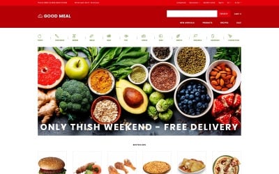 Good Meal - Многостраничный креативный шаблон OpenCart для продовольственного магазина