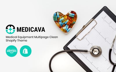 Medicava - Mehrseitiges Clean Shopify-Thema für medizinische Geräte