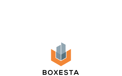 Шаблон логотипа Boxeta