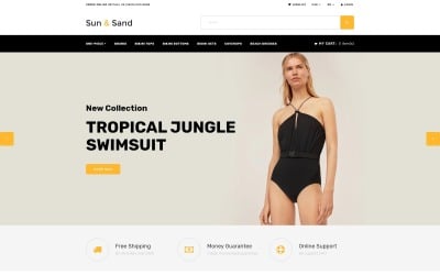 Sun &amp; Sand - Swimwear eCommerce Clean OpenCart Template