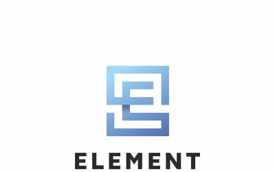 Szablon Logo litery E elementu