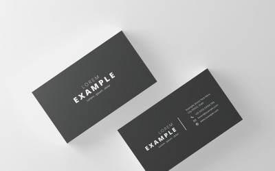 Black &amp; White Business Card - Corporate Identity Template