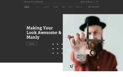 Dand - Tema moderno do Shopify de várias páginas para cabeleireiro