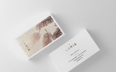 LUMIA minimal visitkort - mall för företagsidentitet