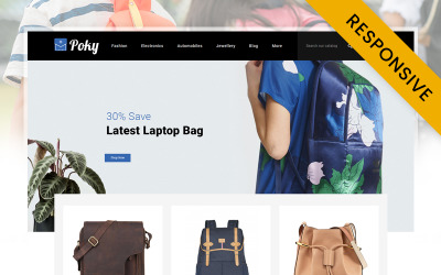 Poky - Tema de PrestaShop de Travle Bag Store