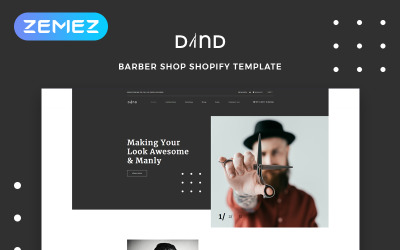 Responsive Dand - Hair Salon Multipage Modern Shopify Theme #82751