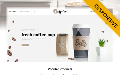 Cafeína - Tema de PrestaShop para Tienda de café
