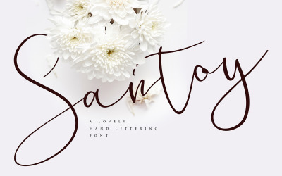 Santoy | Czcionka napisu ręka