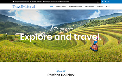 Materiale di viaggio - Modello PSD per società di viaggi