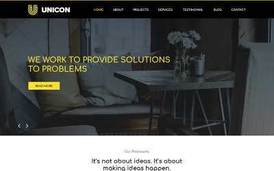 Unicon - Interior Design Agency PSD Template