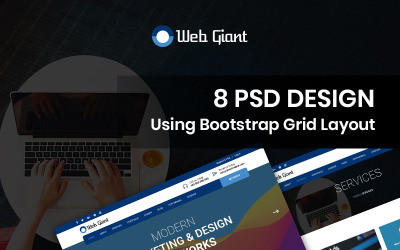 Web Giant - Modèle PSD de société de conception Web