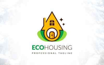 Creative Eco Resort bostäder Landskap Trädgårdsarbete Logo Design