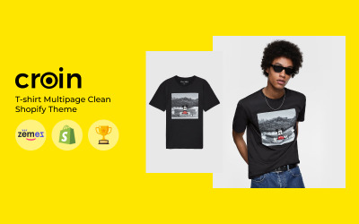 Croin - T-shirt Multipage Clean Tema de Shopify №82915