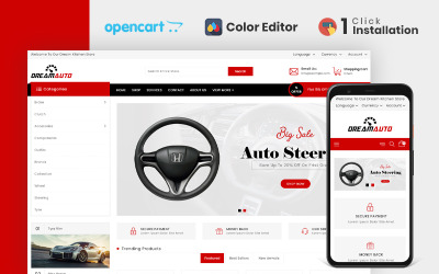 Dream Autoparts Store OpenCart Template
