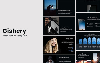 Gishery PowerPoint template