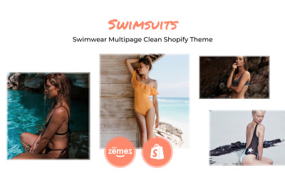 Купальники - Многостраничная тема для купальных костюмов Clean Shopify