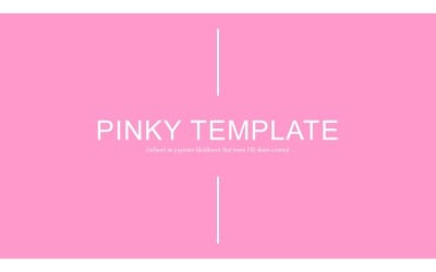Pinky PowerPoint template