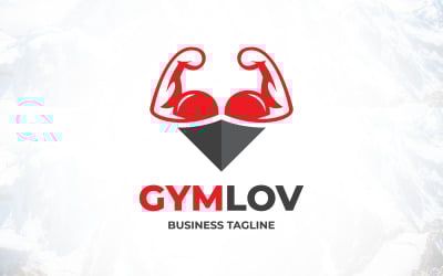 Спортивный тренажерный зал Любитель Фитнес Логотип Дизайн