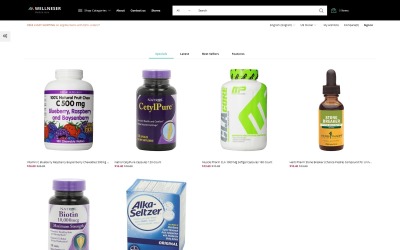 Wellneser - Tema PrestaShop pulito e-commerce Bootstrap per negozio medico
