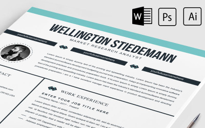 Plantilla de currículum de Wellington Stiedemann