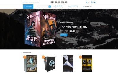 Szablon e-commerce MotoCMS Big Book Store