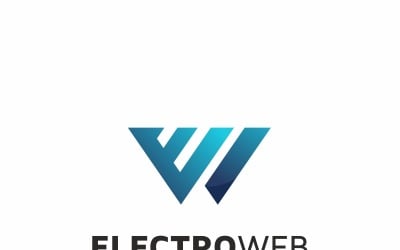 Szablon Logo litery E Electro Web