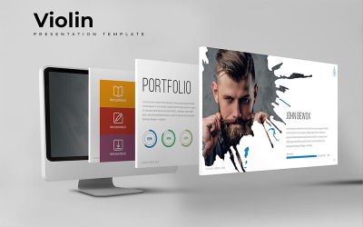 Violin PowerPoint template