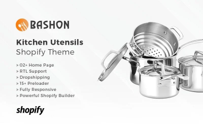 Bashon - Tema de Shopify para utensilios de cocina