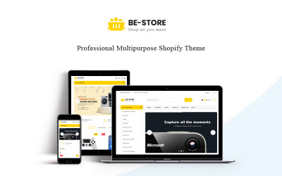 "BeStore - Multipurpose" - адаптивний Shopify шаблон №83191