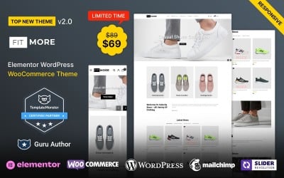 FitMore - Shoes and Fashion Elementor WooCommerce Theme