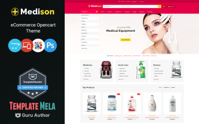 Medison - İlaç Mağazası OpenCart Şablonu