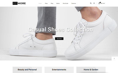 Responsywny motyw WooCommerce FitMore - Shoes Store #83106