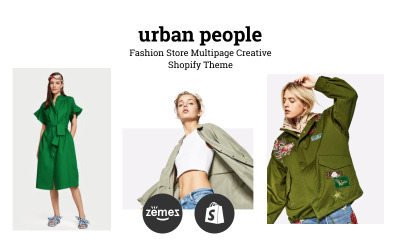 Urban People - Modegeschäft Mehrseitiges kreatives Shopify-Thema