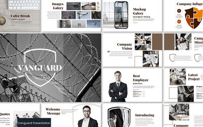 Vanguard PowerPoint sablon