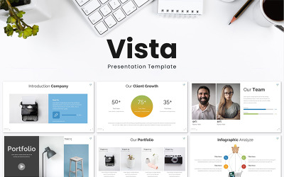 Vista PowerPoint-sjabloon