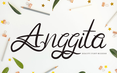 Anggita | Schoonheid moderne lettertype