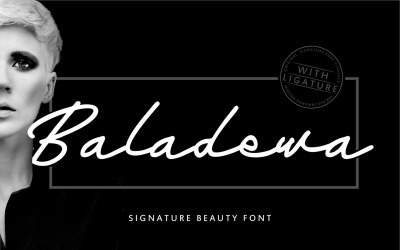 Baladewa | Aláírás szépség betűtípus