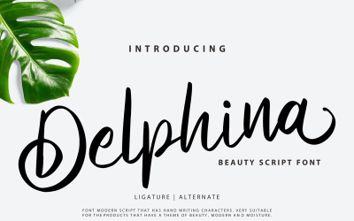 Delphina | Fuente cursiva de belleza