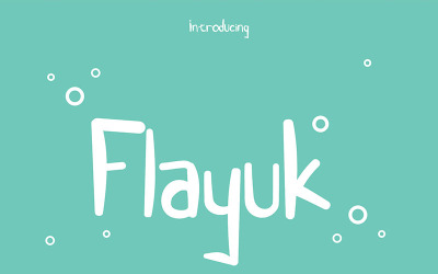 Flayuk - Display Font