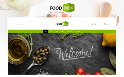 "Food Box - Restaurant Store" thème WooCommerce adaptatif #83205