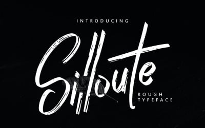 Silloute | Ruwe stijl cursief lettertype