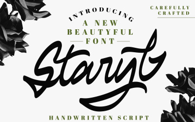 Staryl | Handgeschreven cursief lettertype