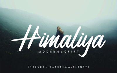 Himaliya | Carattere corsivo di scrittura a mano