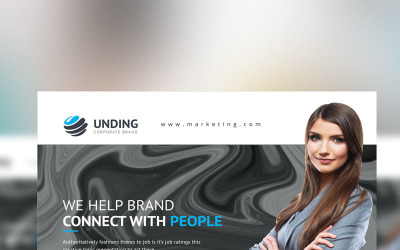 Undynding - Flyer - Modelo de identidade corporativa