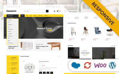 Deccent Furniture Store Motyw WooCommerce