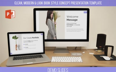 Ecelia Clean &amp; Modern Presentation PowerPoint template