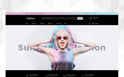 Glower - шаблон OpenCart магазина Goggles Store