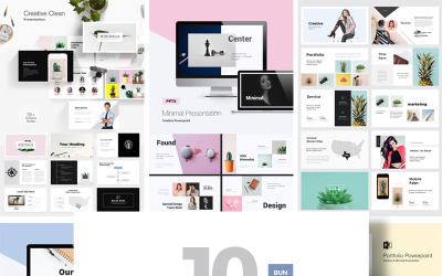 10 Minimal Pack - Keynote sablon
